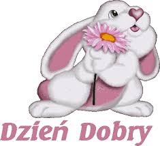 Króliczek ze stokrotką na nowy dzień
